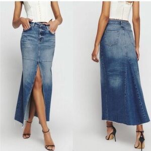Reformation Indigo Maxi Skirt
